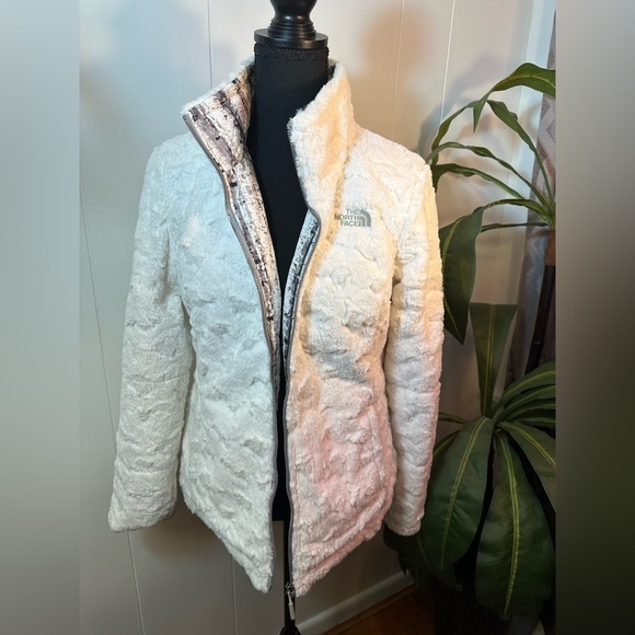 The North Face Reversible Lulea White Tree Bark Jacket Women’s Size Small - Picture 5 of 16
